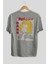 Tokyorev. M Anime Arka Baskılı Gri Oversize T-Shirt %100 Pamuk Erkek Kadın 2