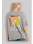 Tokyorev. M Anime Arka Baskılı Gri Oversize T-Shirt %100 Pamuk Erkek Kadın 3