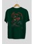 Spiderman (16) Arka Baskılı Zümrüt Yeşili Oversize T-Shirt Bisiklet Yaka Erkek Kadın 2