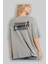 Canberra Arka Baskılı Gri Oversize T-Shirt Unisex Erkek Kadın Bisiklet Yaka 3