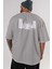 Rei Kiriyama 3 Anime Arka Baskılı Gri Oversize T-Shirt %100 Pamuk Erkek Kadın 5