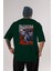 Guts Berserk Anime Arka Baskılı Zümrüt Yeşili Oversize T-Shirt Pamuk Erkek Kadın 1
