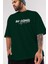 Bu Gönül Az Mı Sevdi Ön Baskılı Zümrüt Yeşili Oversize T-Shirt Erkek Kadın Bisiklet Yaka 3