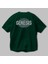 Genesis Arka Baskılı Zümrüt Yeşili Oversize T-Shirt Unisex Erkek Kadın Bisiklet Yaka 3