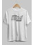 Ararsın Beni Mum Gibi Ön Baskılı Beyaz Oversize T-Shirt Erkek Kadın Bisiklet Yaka 2
