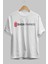 Baba Parası Ön Baskılı Beyaz Oversize T-Shirt Erkek Kadın Bisiklet Yaka 2