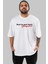 Benim Bu Güzel Feysim Ön Baskılı Beyaz Oversize T-Shirt Erkek Kadın Bisiklet Yaka 1