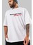 Benim Bu Güzel Feysim Ön Baskılı Beyaz Oversize T-Shirt Erkek Kadın Bisiklet Yaka 3