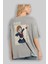 Mako Mankanshoku 1 Anime Arka Baskılı Gri Oversize T-Shirt %100 Pamuk Erkek Kadın 3