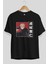 Yuuji Itadori 2 Anime Ön Baskılı Siyah Oversize T-Shirt Erkek Kadın 2