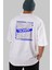 Sorry To Sorry Arka Baskılı Beyaz Oversize T-Shirt Erkek Kadın Bisiklet Yaka 1