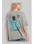 Japan Mythology Arka Baskılı Gri Oversize T-Shirt Unisex Erkek Kadın Bisiklet Yaka 3