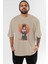 Kaguya Shinomiya 5 Anime Ön Baskılı Bej Oversize T-Shirt Erkek Kadın 1
