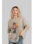 Kaguya Shinomiya 5 Anime Ön Baskılı Bej Oversize T-Shirt Erkek Kadın 3