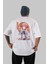 Chiyo Sakura 5 Anime Arka Baskılı Beyaz Oversize T-Shirt Pamuk Erkek Kadın 1