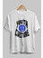 Youth Culture Ön Baskılı Beyaz Oversize T-Shirt Erkek Kadın Bisiklet Yaka 2