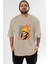 Naruto Uzumaki 1 Anime Ön Baskılı Bej Oversize T-Shirt Erkek Kadın 1