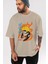 Naruto Uzumaki 1 Anime Ön Baskılı Bej Oversize T-Shirt Erkek Kadın 5