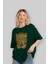 Portgas D. Ace Anime Ön Baskılı Zümrüt Yeşili Oversize T-Shirt Erkek Kadın 4