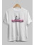 Youth Has No Age Ön Baskılı Beyaz Oversize T-Shirt Erkek Kadın Bisiklet Yaka 2