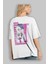 Hibiki 4 Anime Arka Baskılı Beyaz Oversize T-Shirt Pamuk Erkek Kadın 3