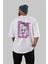 Hibiki 4 Anime Arka Baskılı Beyaz Oversize T-Shirt Pamuk Erkek Kadın 4