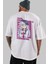 Hibiki 4 Anime Arka Baskılı Beyaz Oversize T-Shirt Pamuk Erkek Kadın 5