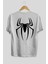Spiderman Arka Baskılı Beyaz Oversize T-Shirt Erkek Kadın Bisiklet Yaka 2