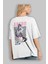Akeno Himejima 4 Anime Arka Baskılı Beyaz Oversize T-Shirt Pamuk Erkek Kadın 3