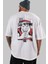 Luff D. Monkey Onepiece Anime Arka Baskılı Beyaz Oversize T-Shirt Pamuk Erkek Kadın 5