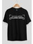 Ya Solarsa Güllerim Sensiz Ön Baskılı Siyah Oversize T-Shirt Erkek Kadın Bisiklet Yaka 2