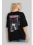 Toushirou Hijikata 2 Anime Arka Baskılı Siyah Oversize T-Shirt Erkek Kadın 2