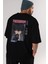 Toushirou Hijikata 2 Anime Arka Baskılı Siyah Oversize T-Shirt Erkek Kadın 5