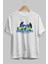 Love Peace Summer Ön Baskılı Beyaz Oversize T-Shirt Erkek Kadın Bisiklet Yaka 2