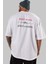 Güzel Sevdik ,güzel Arka Baskılı Beyaz Oversize T-Shirt Erkek Kadın Bisiklet Yaka 3