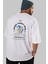 Make Today Epic Arka Baskılı Beyaz Oversize T-Shirt Erkek Kadın Bisiklet Yaka 1