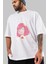 Anya Spyx Famıly Anime Ön Baskılı Beyaz Oversize T-Shirt Erkek Kadın 3