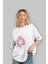 Anya Spyx Famıly Anime Ön Baskılı Beyaz Oversize T-Shirt Erkek Kadın 4