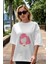 Anya Spyx Famıly Anime Ön Baskılı Beyaz Oversize T-Shirt Erkek Kadın 5
