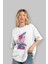 Denjı And Makıma Anime Ön Baskılı Beyaz Oversize T-Shirt Erkek Kadın 4