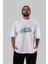 Justice Is Denied Ön Baskılı Beyaz Oversize T-Shirt Erkek Kadın Bisiklet Yaka 1