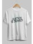 Justice Is Denied Ön Baskılı Beyaz Oversize T-Shirt Erkek Kadın Bisiklet Yaka 4