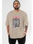 Kotarou Katsura Gıntama 1 Anime Ön Baskılı Bej Oversize T-Shirt Erkek Kadın 1