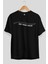Beni Methetme Kardeşim Ön Baskılı Siyah Oversize T-Shirt Erkek Kadın Bisiklet Yaka 2