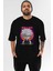 Killua Zoldyck 12 1 Anime Ön Baskılı Siyah Oversize T-Shirt Erkek Kadın 1