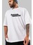 Namusuma Tabanca Ha Ön Baskılı Beyaz Oversize T-Shirt Erkek Kadın Bisiklet Yaka 3