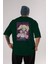 Alice Cartelet 12 Anime Arka Baskılı Zümrüt Yeşili Oversize T-Shirt Pamuk Erkek Kadın 1