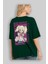Alice Cartelet 12 Anime Arka Baskılı Zümrüt Yeşili Oversize T-Shirt Pamuk Erkek Kadın 4