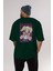 Alice Cartelet 12 Anime Arka Baskılı Zümrüt Yeşili Oversize T-Shirt Pamuk Erkek Kadın 5