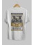 Rumble In The Darkside Arka Baskılı Beyaz Oversize T-Shirt Erkek Kadın Bisiklet Yaka 4